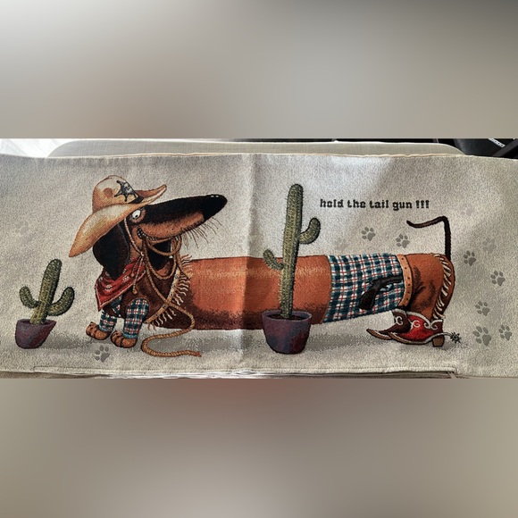 Dachshund Jacquard Pillowcase - Picture 2 of 2